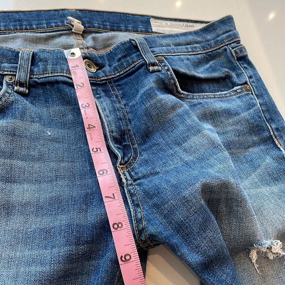 Rag & Bone Dre, Low Rise, Distressed Ankle Jean, Size 30 - Picture 6 of 12